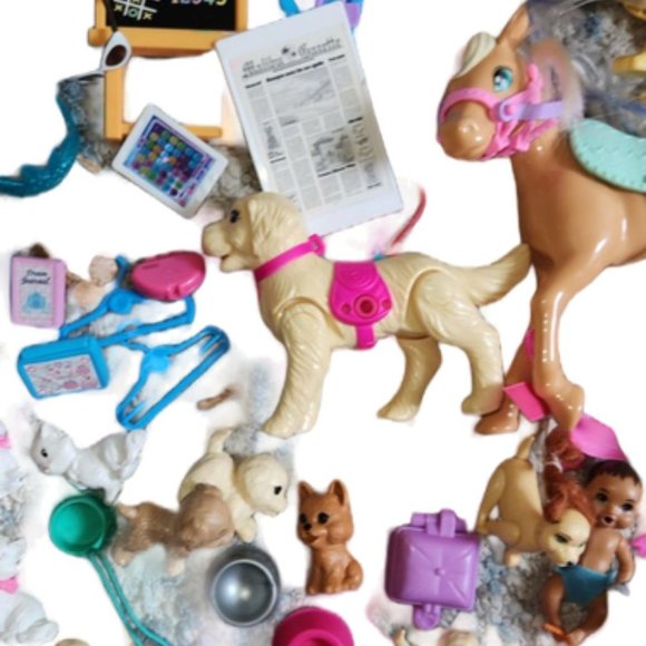 Barbie Other - Big Lot of Barbie Pets and Accessories || Surf Boards EUC